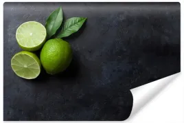 fototapeta-do-kuchni-owoce-limonki-liscie-450x300