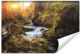 fototapeta-wodospad-slowenia-slonce-3d-450x300