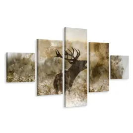 obraz-poliptyk-akwarelowy-jelen-dekor-3d-250x150