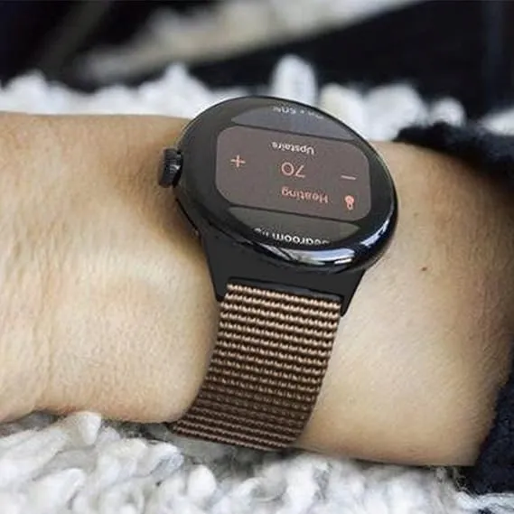 pasek-do-zegarka-google-pixel-watch-khaki-nylonowy-casual-basic