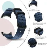 pasek-do-zegarka-google-pixel-watch-niebieski-nylonowy-casual-basic