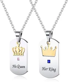 2x-naszyjnik-dla-par-zony-dziewczyny-srebrny-his-queen-her-king-stal