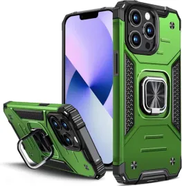 etui-do-apple-iphone-13-pro-zielone-plecki-ochronne-wzmocnione-pierscien