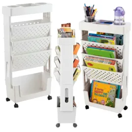 regal-na-kolkach-mobilna-polka-na-ksiazki-gazety-do-biura-lazienki-pokoju