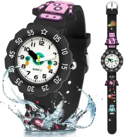 zegarek-dzieciecy-czarny-roboty-rakiety-analogowy-wodoodporny-30m