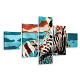 obraz-5-czesciowy-abstrakcyjna-zebra-dekor-250x150