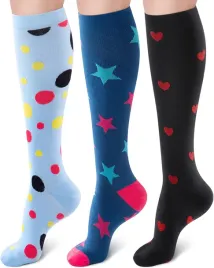 3x-skarpety-ponczochy-uciskowe-kompresowe-unisex-wielokolorowe-rozne-wzory