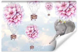 fototapeta-dla-dziewczynki-balony-kwiaty-450x300