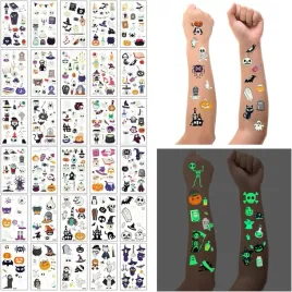 tatuaze-zmywalne-hallooween-dynie-kosciotrupy-mix-swiecace-w-ciemnosci