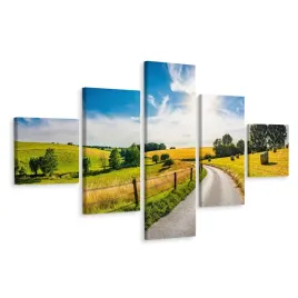 obraz-5-czesciowy-sciezka-pola-wies-dekor-250x150