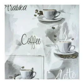 tapeta-do-kuchni-ziarenka-kawy-latte-szare-filizanki-zmywalna-winylowa