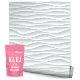 tapeta-do-salonu-biale-fale-wzor-geometryczny-3d