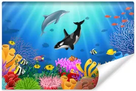 fototapeta-mlodziezowa-delfin-orka-ocean-450x300