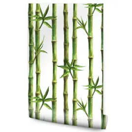 tapeta-w-rolce-las-bambusowy-liscie-rosliny-natura