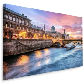obraz-canvas-most-w-paryzu-francja-widok-3d-120x80