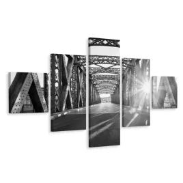 obraz-5-czesciowy-czarno-bialy-pejzaz-most-250x150