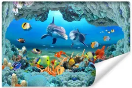 fototapeta-mlodziezowa-ocean-delfiny-ryby-400x280