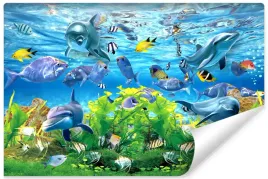 fototapeta-mlodziezowa-delfiny-ryby-ocean-400x280