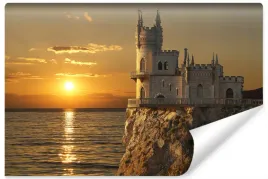 fototapeta-do-sypialni-zamek-zachod-slonca-450x300