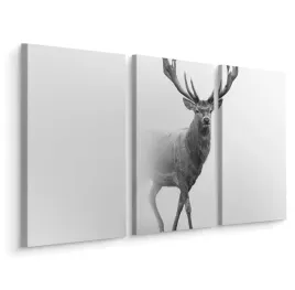 obraz-tryptyk-jelen-we-mgle-natura-dekor-150x100