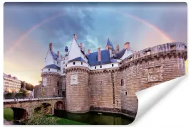 fototapeta-do-salonu-zamek-tecza-niebo-3d-400x280