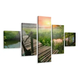 obraz-5-czesciowy-laka-trawa-rzeka-pejzaz-200x120