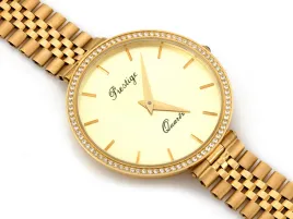 okragly-zegarek-z-zoltego-zlota-585-elegancka-bransoleta-bizuteryjny-styl