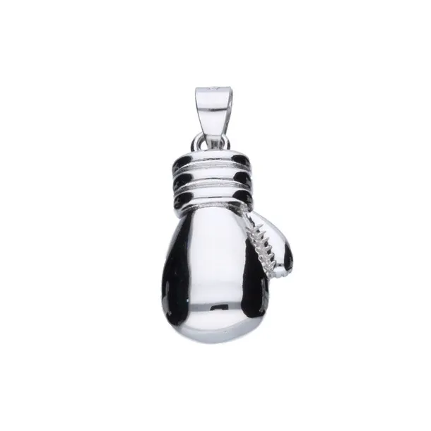 Zawieszka Srebrna Rękawica Bokserska 925 Rodowana 12x18mm 2.95g na prezent