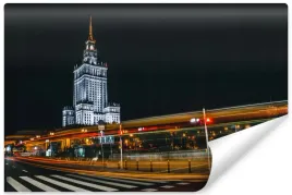 fototapeta-do-salonu-palac-warszawa-noca-450x300