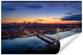 fototapeta-do-sypialni-warszawa-panorama-450x300