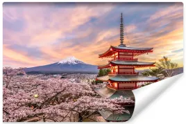 fototapeta-do-sypialni-japonia-pagoda-3d-450x300