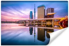 fototapeta-do-sypialni-tokyo-rzeka-most-450x300