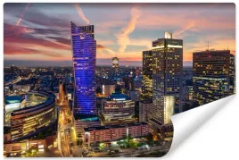 fototapeta-do-sypialni-warszawa-wiezowce-450x300