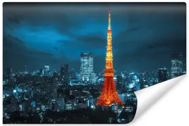 fototapeta-mlodziezowa-tokyo-tower-noca-3d-450x300