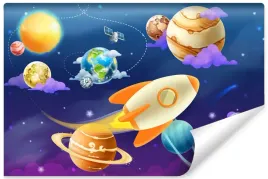 fototapeta-dziecieca-planety-rakieta-3d-400x280