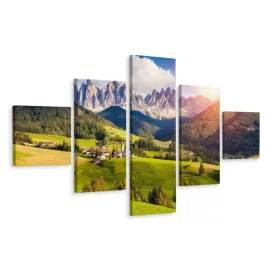 obraz-5-czesciowy-pejzaz-gorski-drzewa-3d-250x150