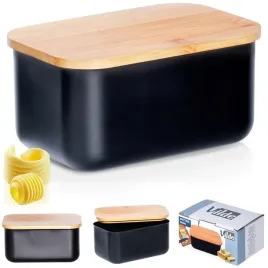 maselniczka-stalowa-czarna-z-bambusowa-pokrywka