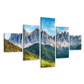 obraz-5-czesciowy-las-w-gorach-pejzaz-3d-250x150