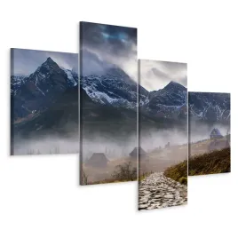 obraz-tetraptyk-tatry-we-mgle-krajobraz-3d-240x150