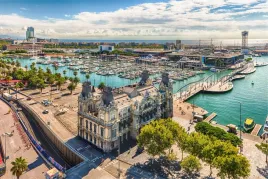 fototapeta-do-salonu-wybrzeze-barcelona-3d-450x300