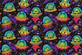 fototapeta-dla-chlopca-statek-ufo-kosmos-450x300
