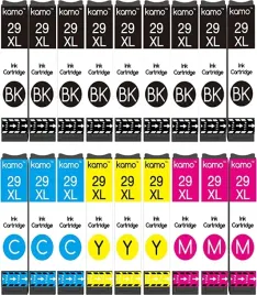 tusz-kamo-29xl-do-epson-czarny-black-niebieski-cyan-zolty-yellow