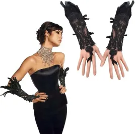stylowe-rekawiczki-vintage-koronka-piora-halloween-karnawal-dlugie-czarne