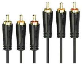 kabel-hama-75122158-3x-rca-cinch-3x-rca-cinch-3-m-zlote