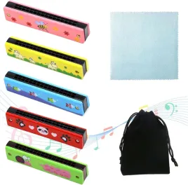 harmonijka-dla-dzieci-zestaw-5-kolorowych-harmonijek-muzycznych-drewno