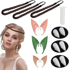 3-x-elfie-uszy-zeby-opaski-kostium-halloween-klej-przebranie