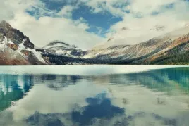 fototapeta-scienna-jezioro-gory-natura-3d-450x300