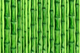 fototapeta-do-sypialni-malowane-bambusy-450x300