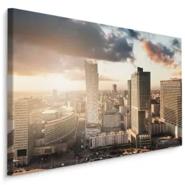 obraz-na-plotnie-warszawa-panorama-miasta-30x20