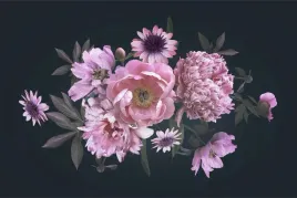 fototapeta-do-sypialni-piwonie-efekt-3d-450x300